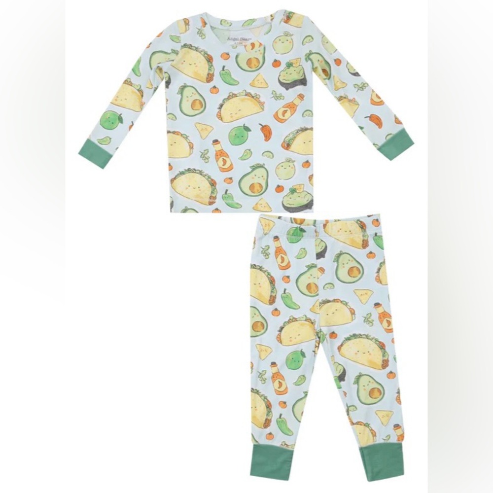 New Angel Dear Taco and Avocado bamboo Pajama Set